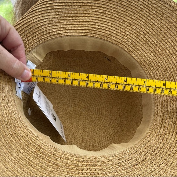 Nine West Packable UPF 50+ Sun Hat with Black Ribbon NWT - Picture 7 of 7